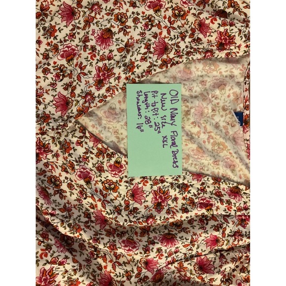 Old Navy Floral Dress V-Neck Short Sleeve Casual Summer Dress XXL - Picture 11 of 11